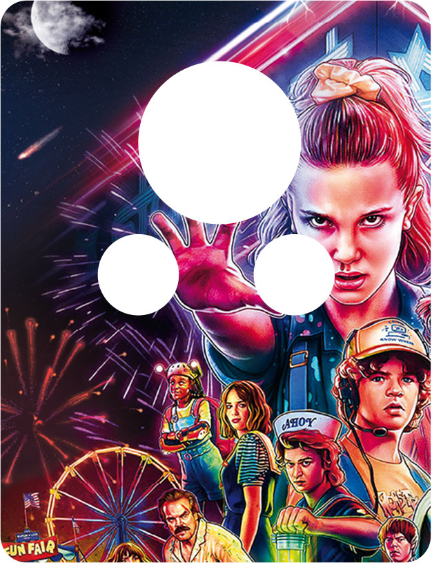 Launcher plate Stranger Things - With Cutout for LED