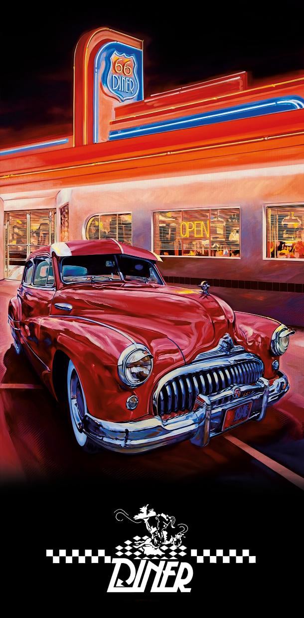 Cover mat Diner open Custom Pinball