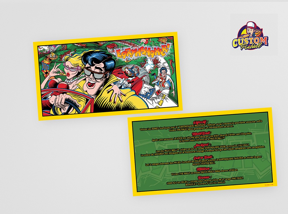 Rules cards Earthsaker Custom Pinball