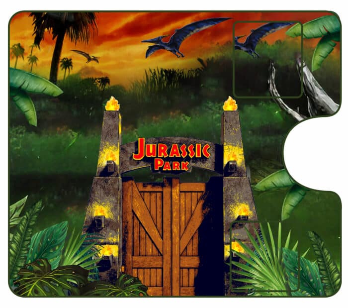 Vollformat-Türplatte Jurassic park V2