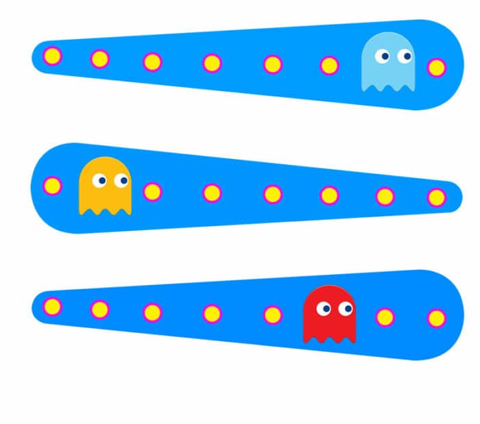 Stickers finger Mr. & Mrs. Pac-Man