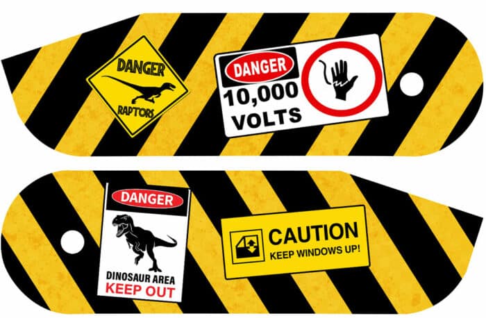 Hinge-Abdeckung Jurassic park danger