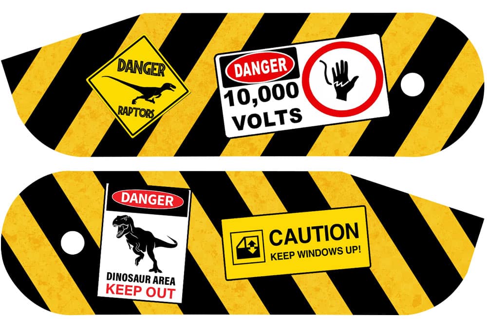 Hinge-Abdeckung Jurassic park danger