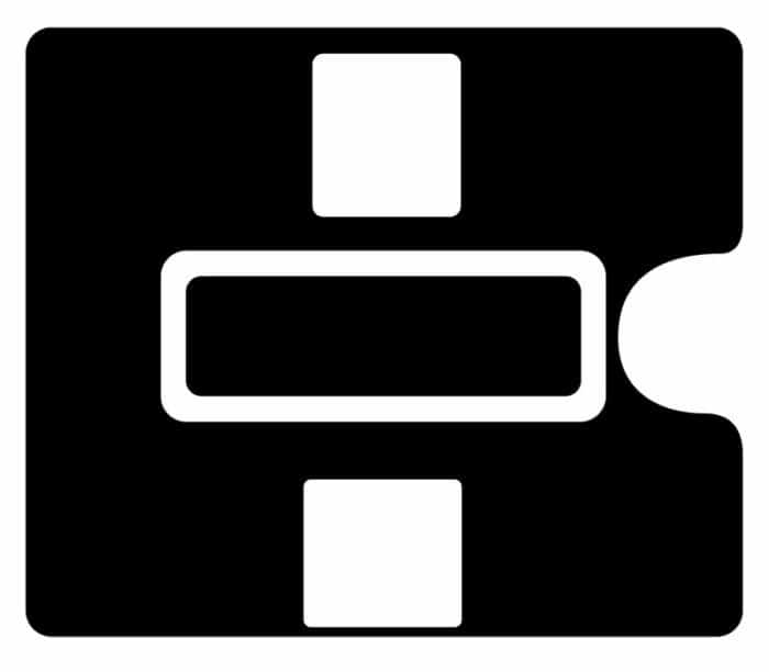 Intégrale Plaque de Porte Godzilla - Slot au centre avec découpe centrale