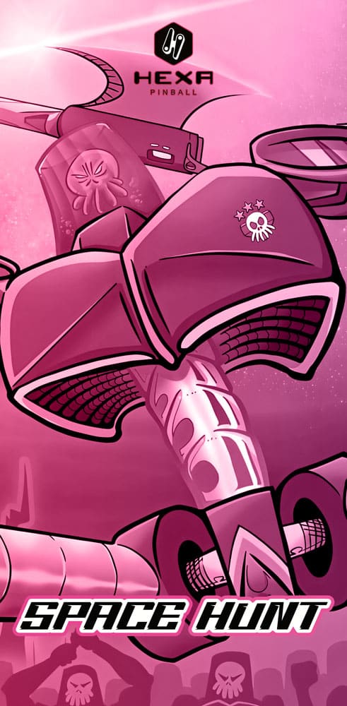 Cover mat Space hunt Hexa pinball V2