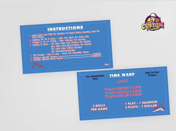 Regelkarten Time Warp