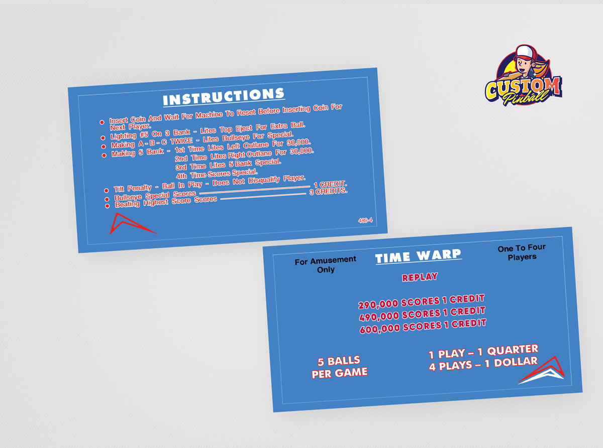 Schede di regola Time Warp