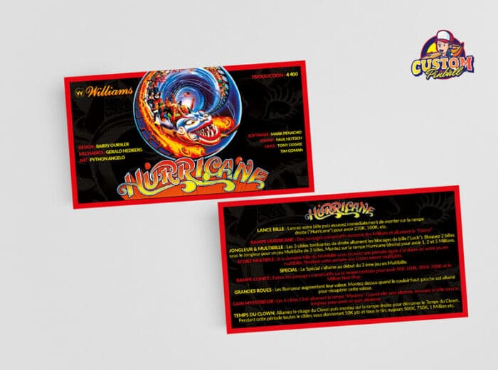 Cartes de Règles Hurricane