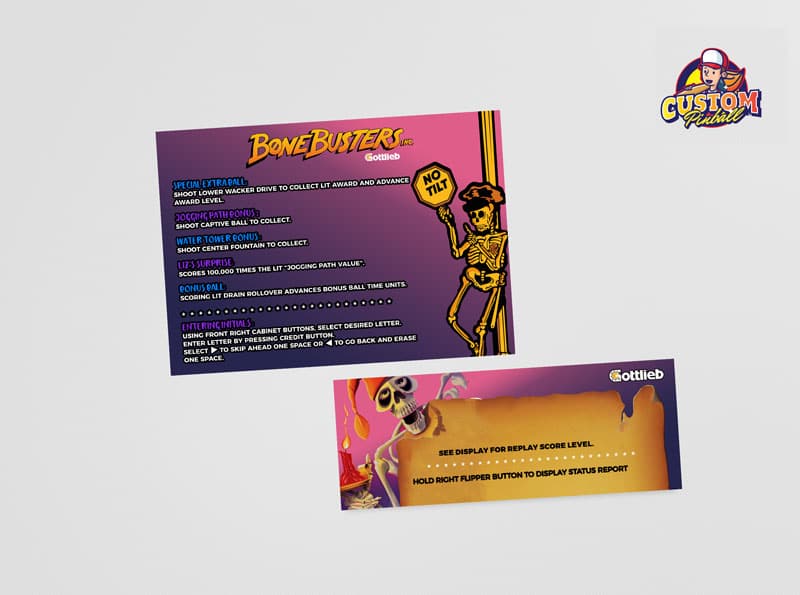 Rules card Bones Busters