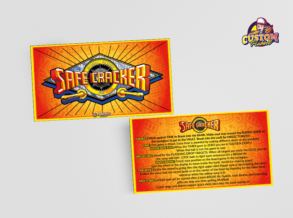 Rules card Safe Cracker
