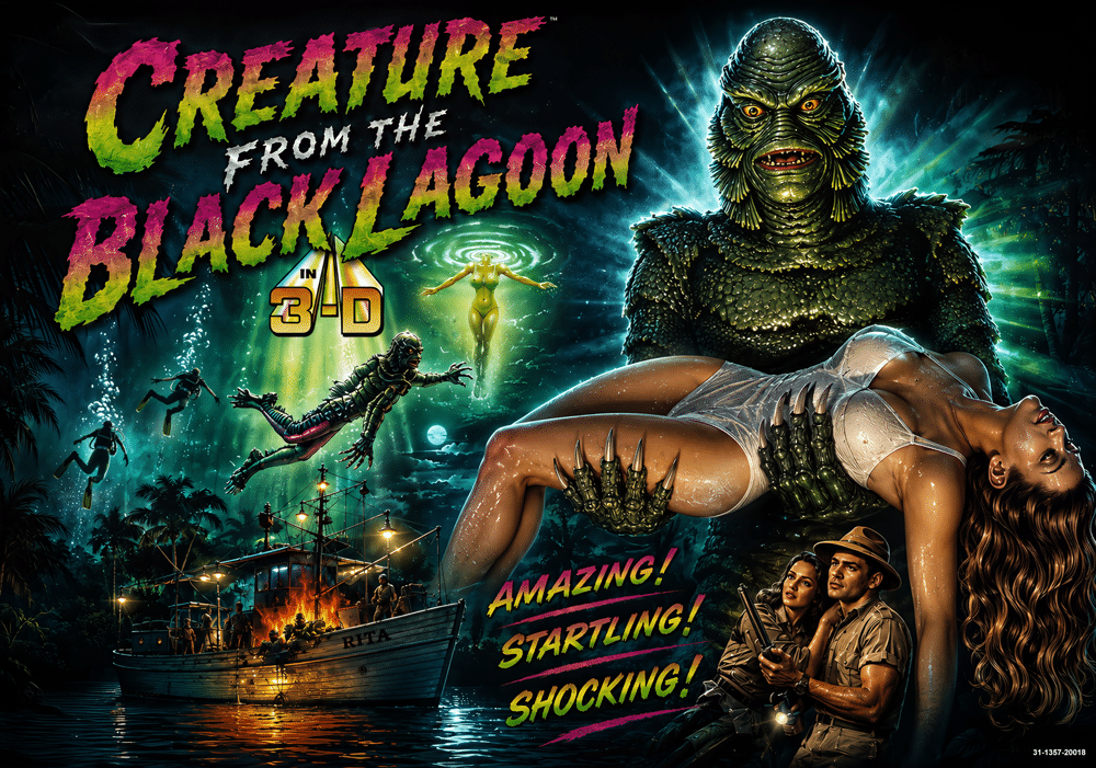 Translite Creature from the black lagoon alternatif