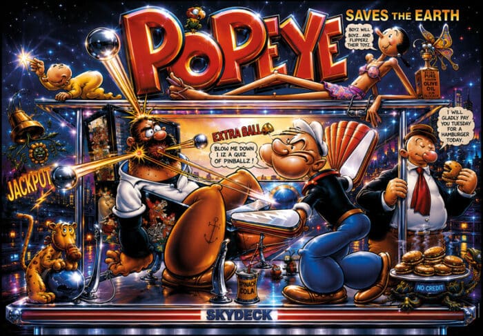 Translite Popeye saves the earth alternative