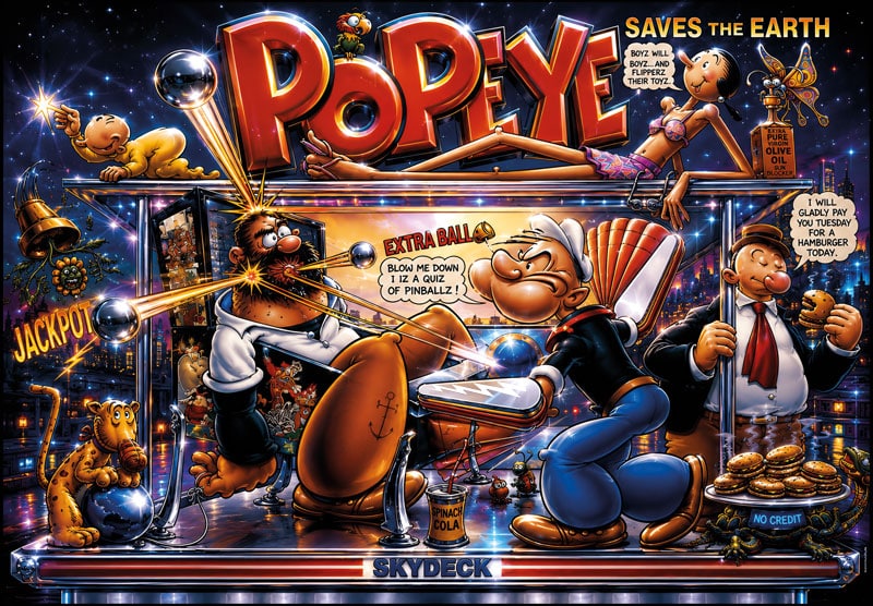 Translite Popeye saves the earth alternative