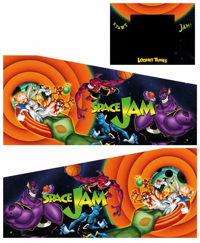 Space Jam Flipper Gehäuse Aufkleber