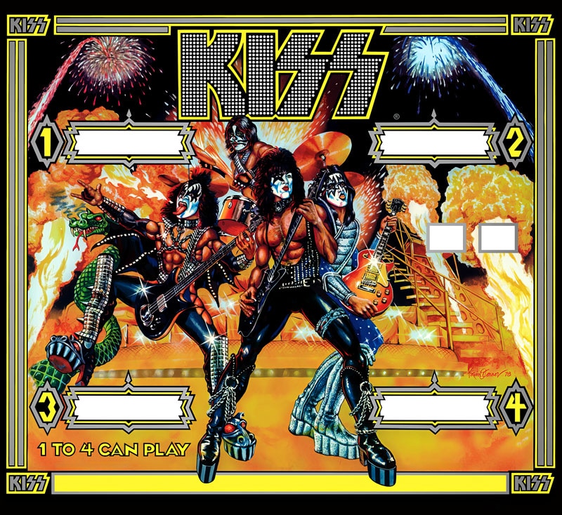 Backglass Plexi Kiss
