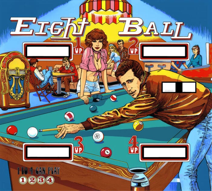 Backglass Plexi Eight Ball