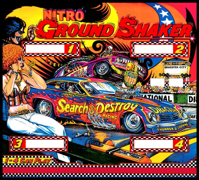 Backglass Plexi Nitro ground shaker