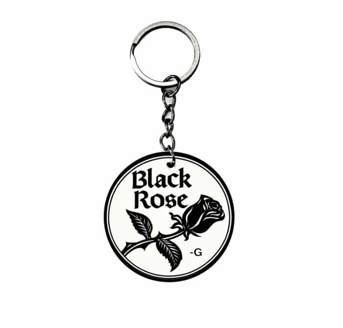 Portachiavi Black Rose