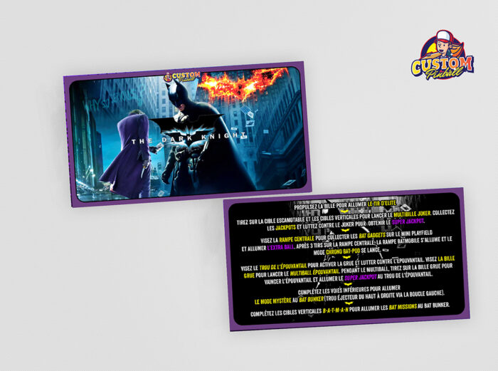 Regelkarten Batman the dark knight
