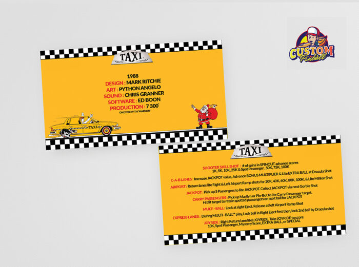 Regelkarten Taxi
