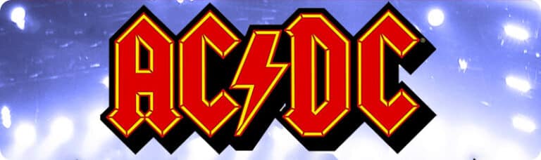 Stickers ACDC pour Pincab Pinball Flipper