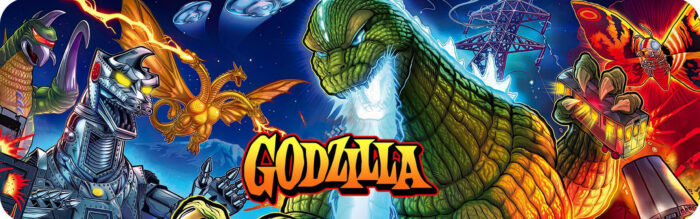 Etichetta porta Godzilla